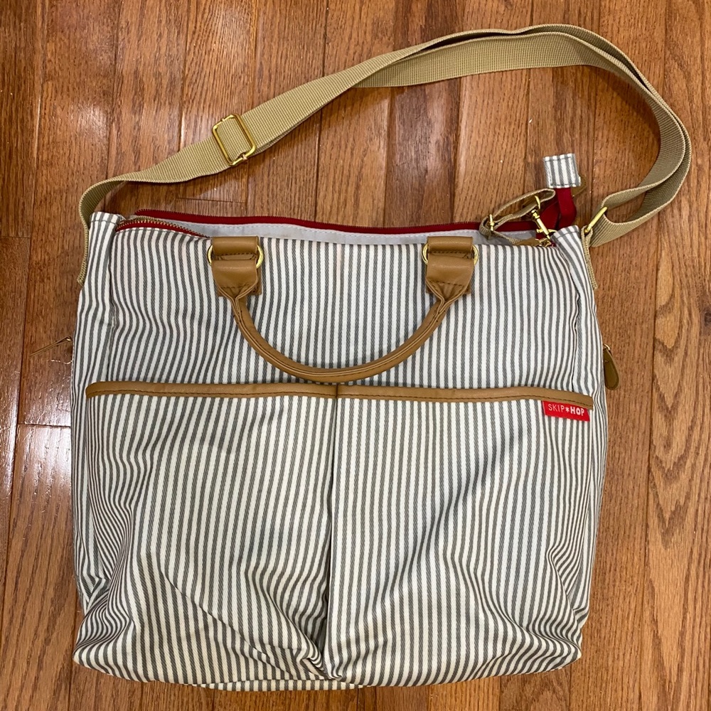 Skip Hop Duo French Stripe Diaper bag
